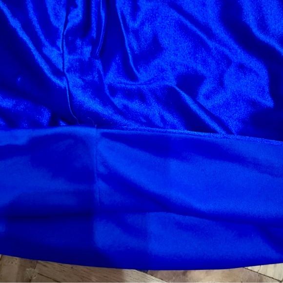 Electric Cobalt Cyber Glam Sequin Corset Mini 💙 Night Luxe Princess Dress - Picture 8 of 9